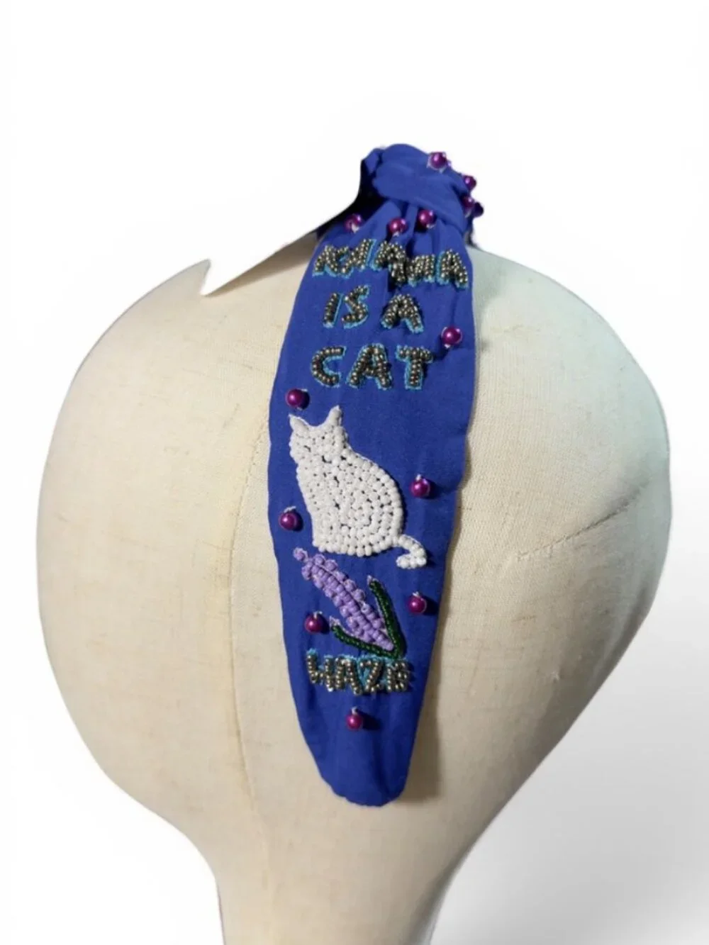 Taylor Swift Karma is a Cat Beaded Headband New